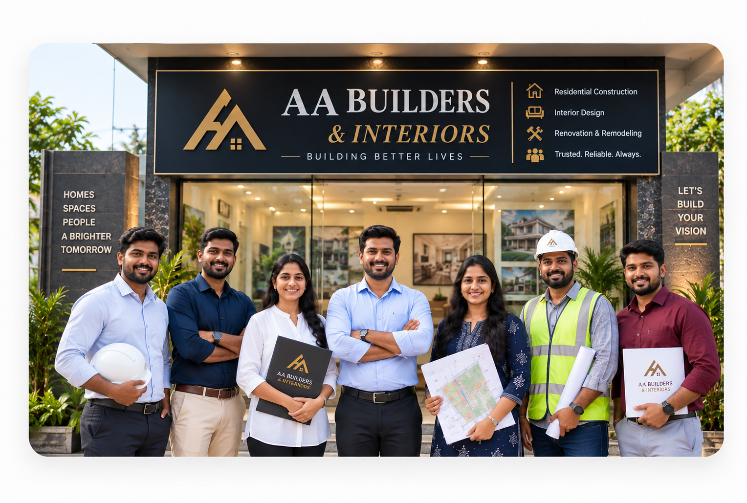 AA Builders & Interiors team